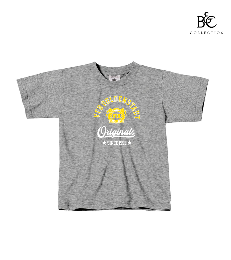 B&C Kinder T-Shirt Sports Grey "Jacob"
