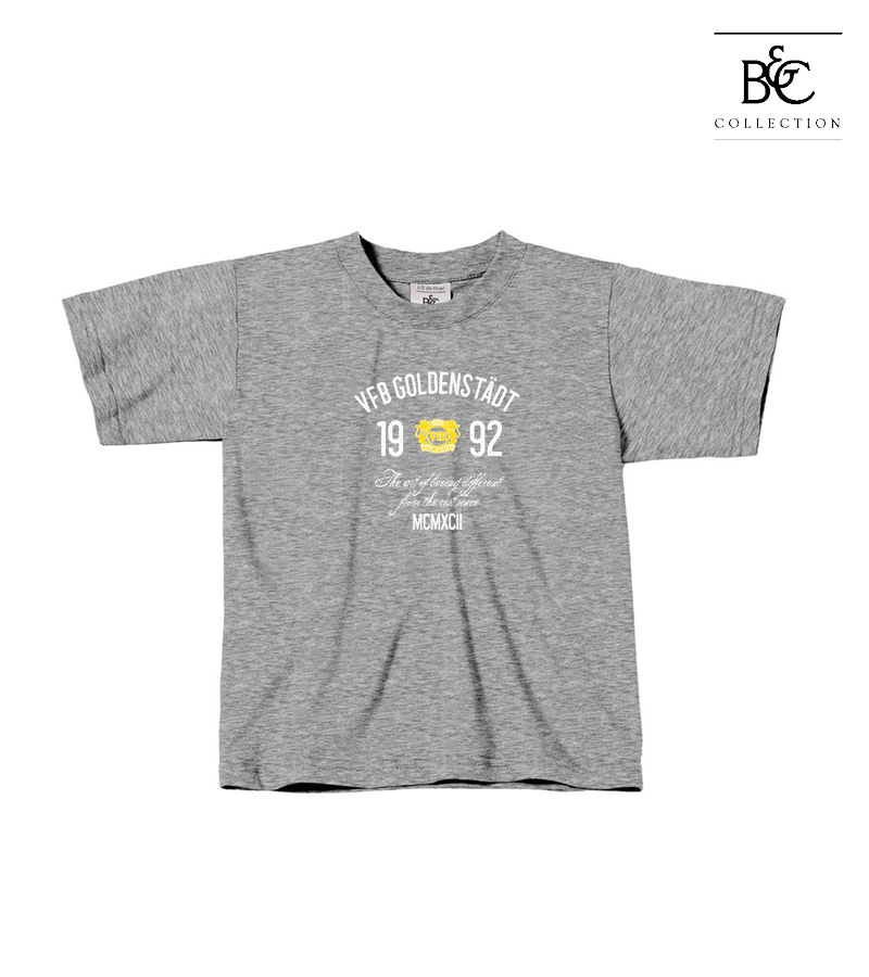 B&C Kinder T-Shirt Sports Grey "Isack"