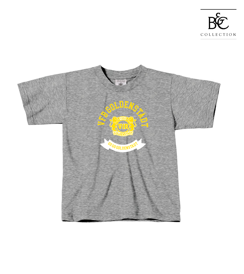 B&C Kinder T-Shirt Sports Grey "Bono"