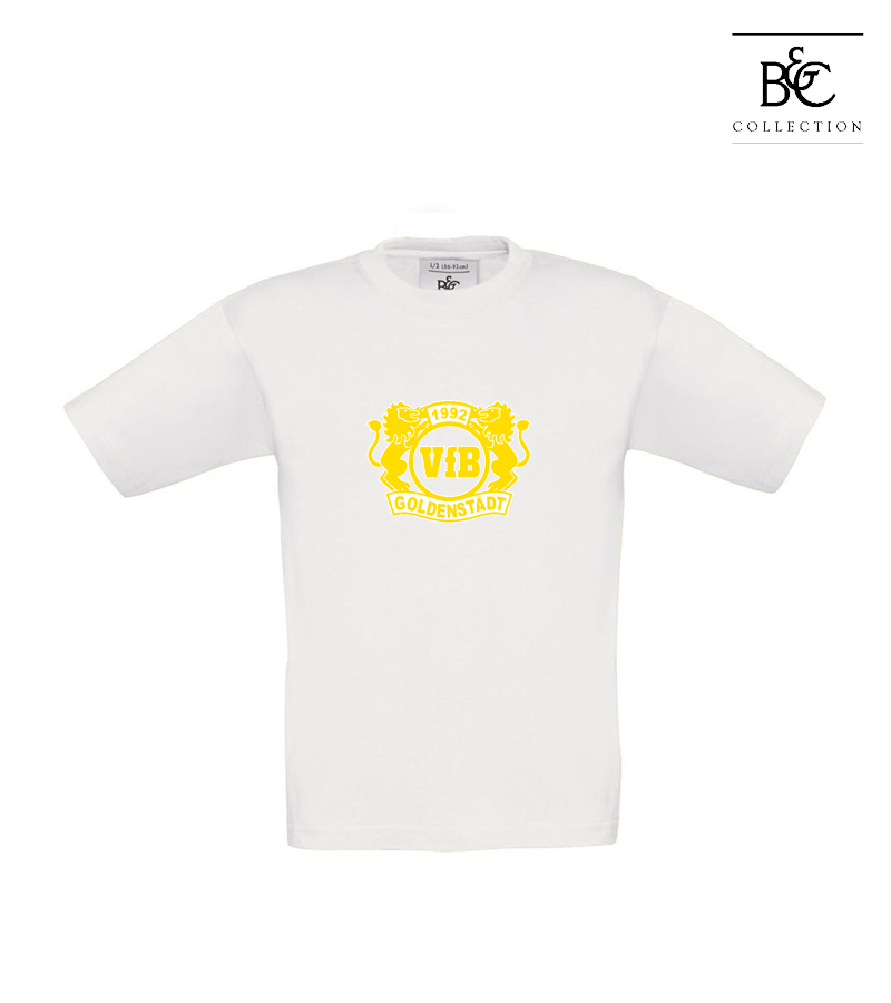 B&C Kinder T-Shirt White "Anton Frontprint"
