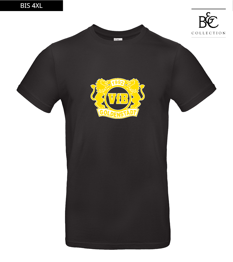 B&C Herren T-Shirt Black "Anton Frontprint"