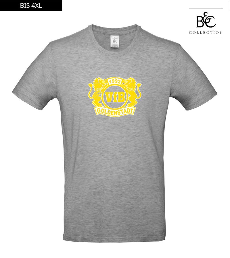 B&C Herren T-Shirt Sports Grey "Uwe Frontprint"