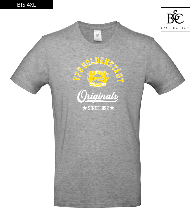 B&C Herren T-Shirt Sports Grey "Jacob"