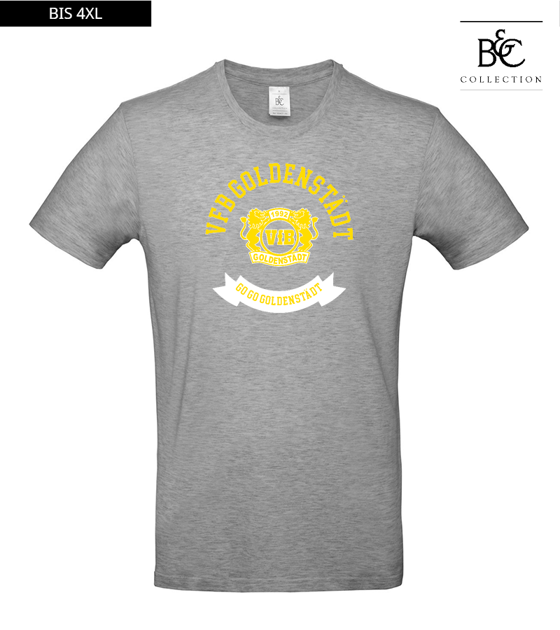 B&C Herren T-Shirt Sports Grey "Bono"
