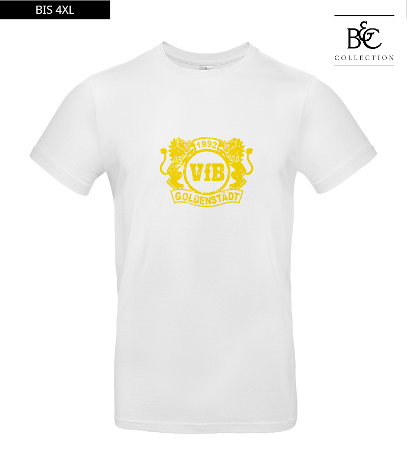 B&C Herren T-Shirt White "Uwe Frontprint"