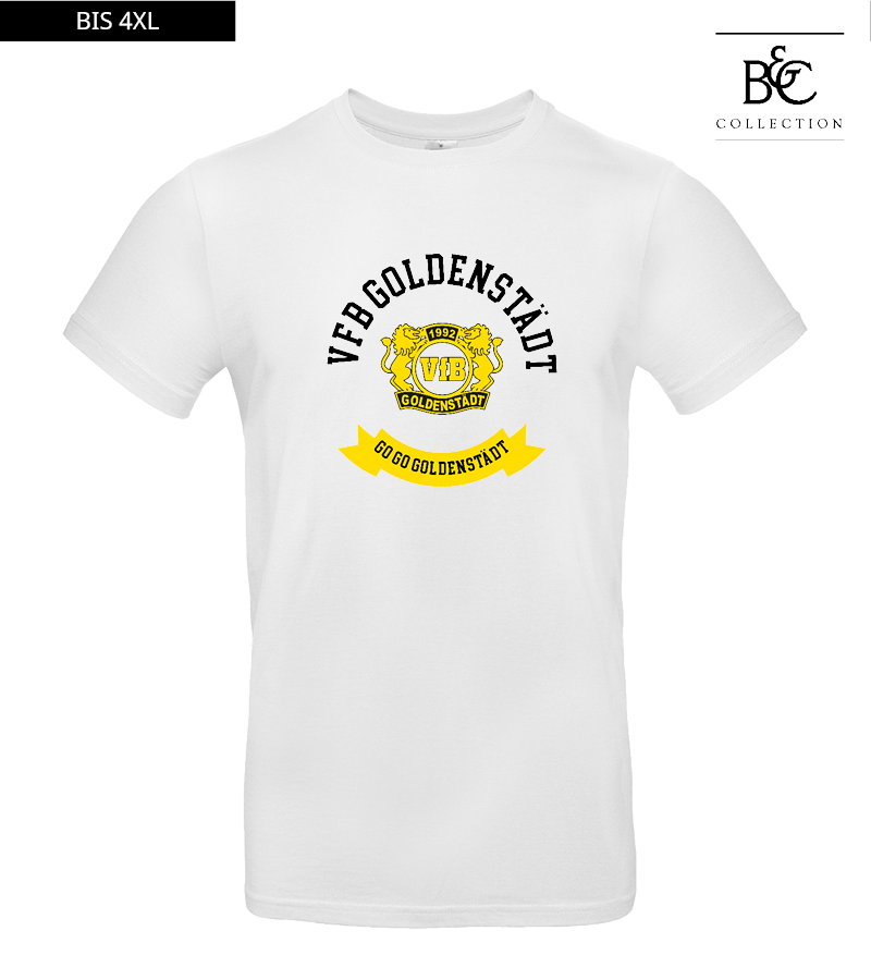 B&C Herren T-Shirt White "Bono"