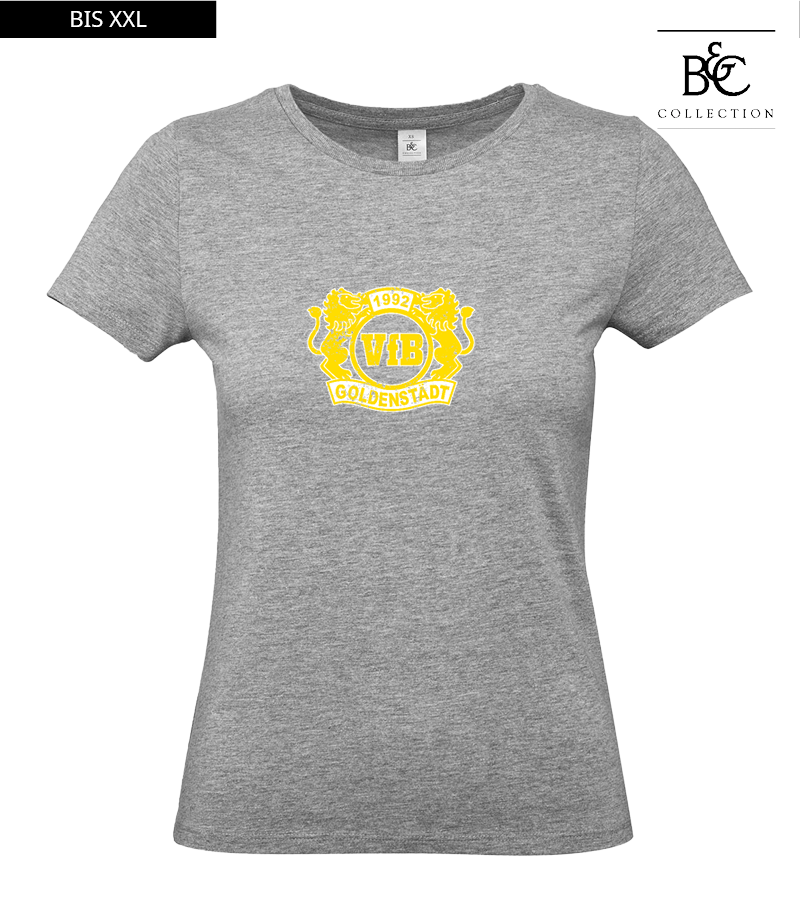 B&C Damen T-Shirt Sports Grey "Uwe Frontprint"