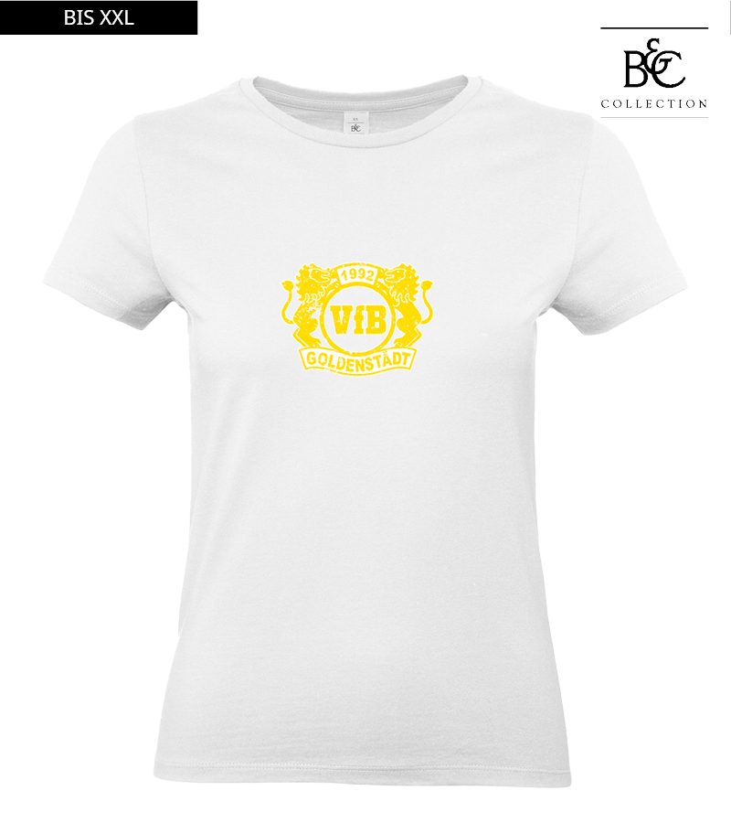 B&C Damen T-Shirt White "Uwe Frontprint"