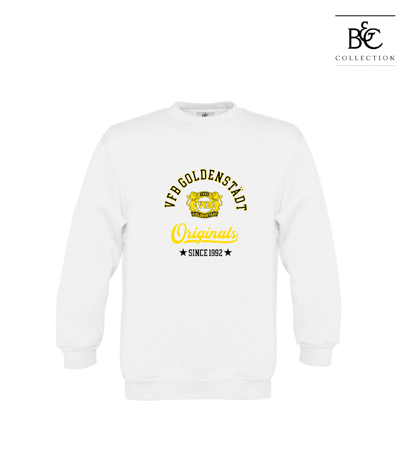 B&C Kinder Sweatshirt White "Jacob"