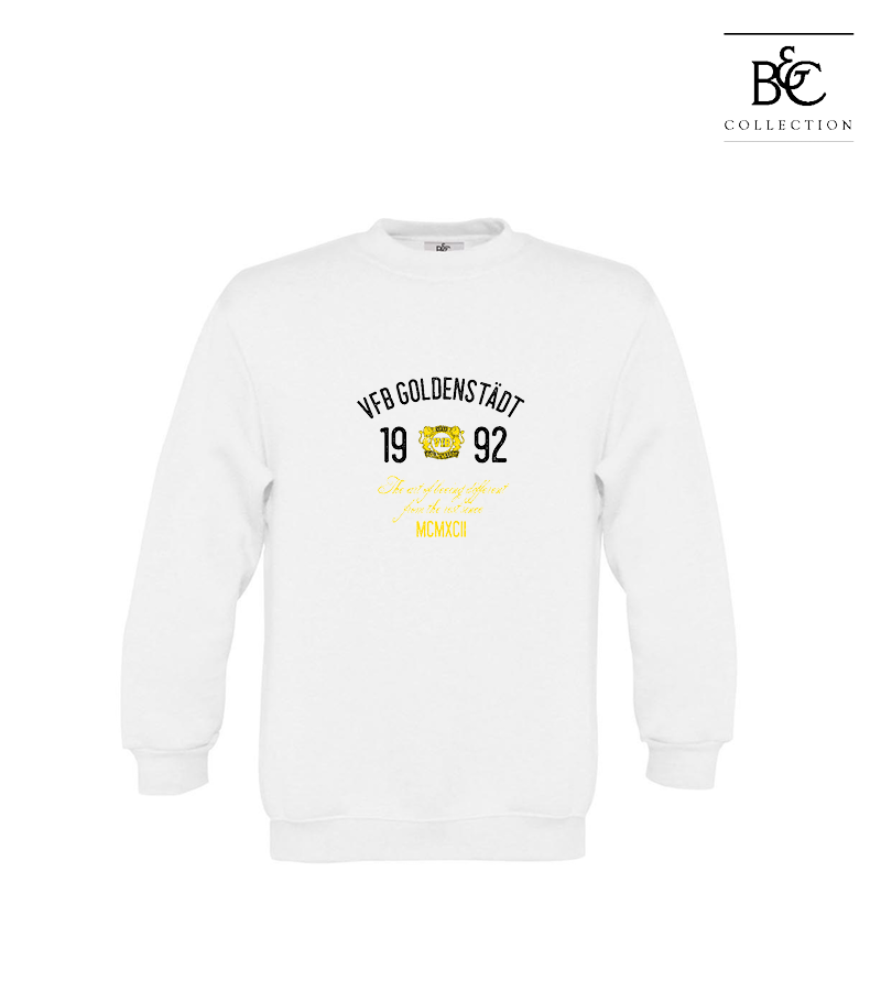 B&C Kinder Sweatshirt White "Isack"