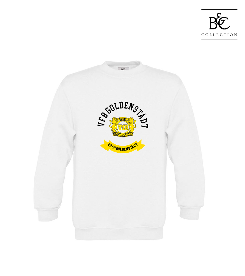 B&C Kinder Sweatshirt White "Bono"