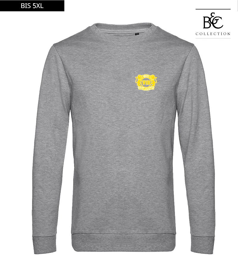 B&C Herren Sweatshirt Heather Grey "Anton"