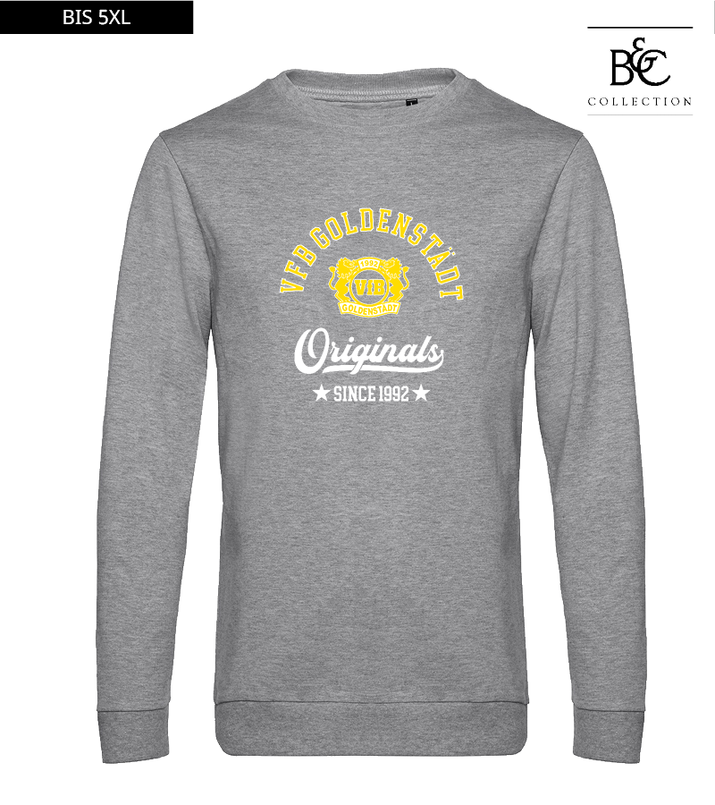 B&C Herren Sweatshirt Heather Grey "Jacob"