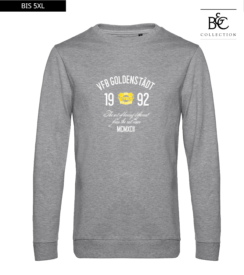 B&C Herren Sweatshirt Heather Grey "Isack"