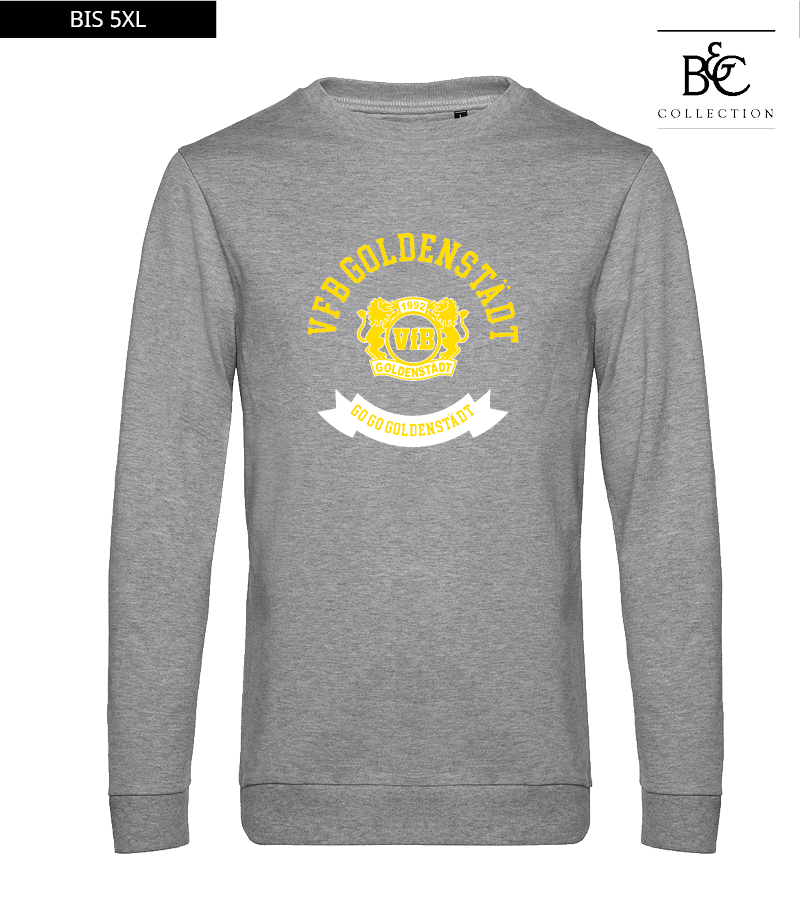 B&C Herren Sweatshirt Heather Grey "Bono"