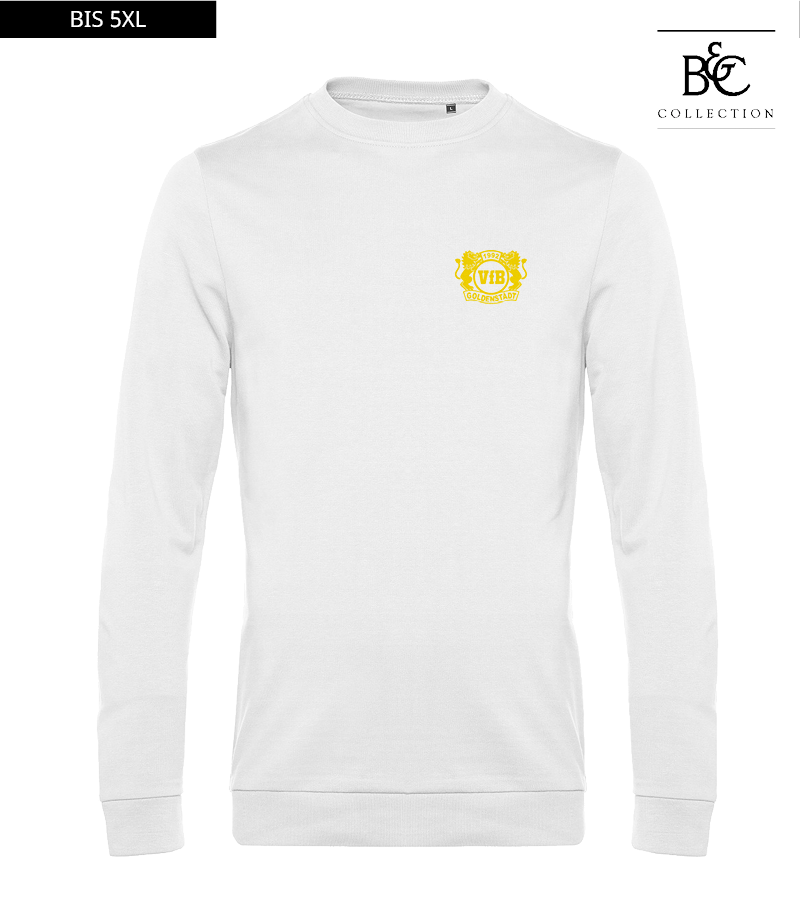 B&C Herren Sweatshirt White "Anton"