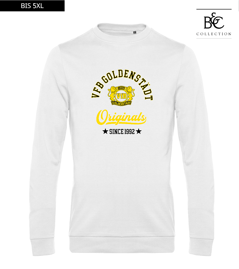 B&C Herren Sweatshirt White "Jacob"