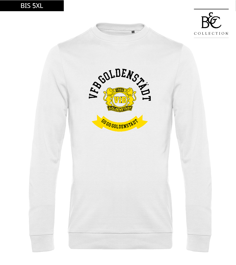 B&C Herren Sweatshirt White "Bono"