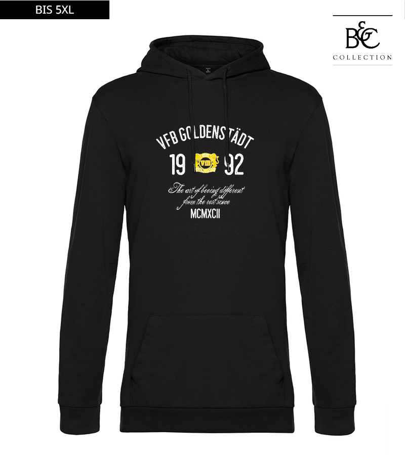 B&C Herren Hoodie Black Pure "Isack"