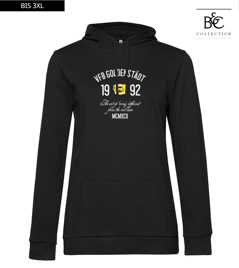 B&C Damen Hoodie Black Pure "Isack"