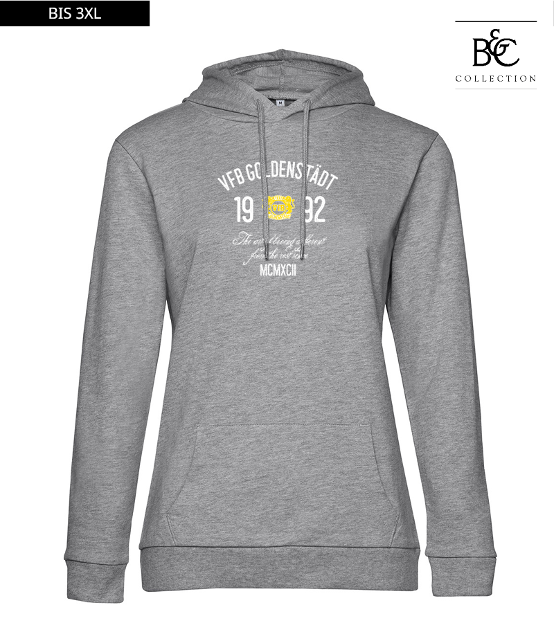 B&C Damen Hoodie Heather Grey "Isack"