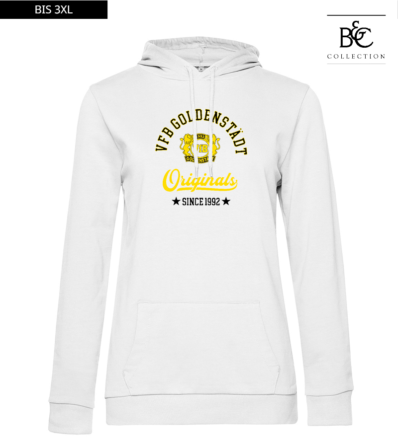 B&C Damen Hoodie White "Jacob"