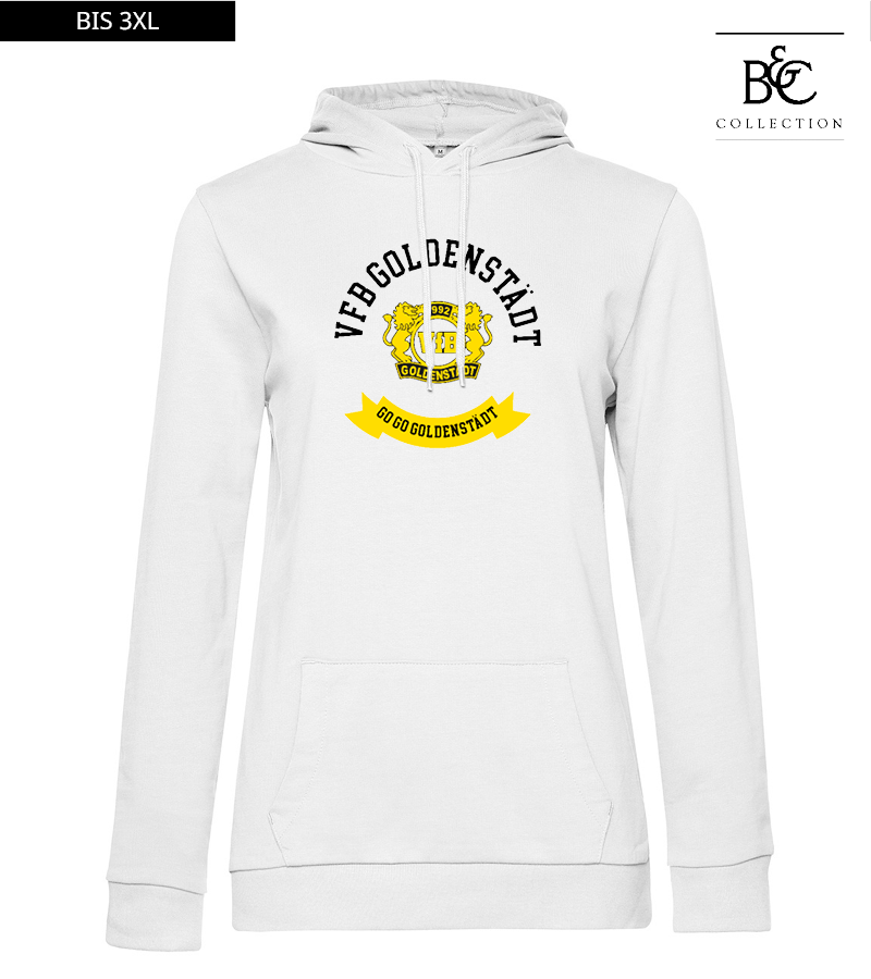 B&C Damen Hoodie White "Bono"