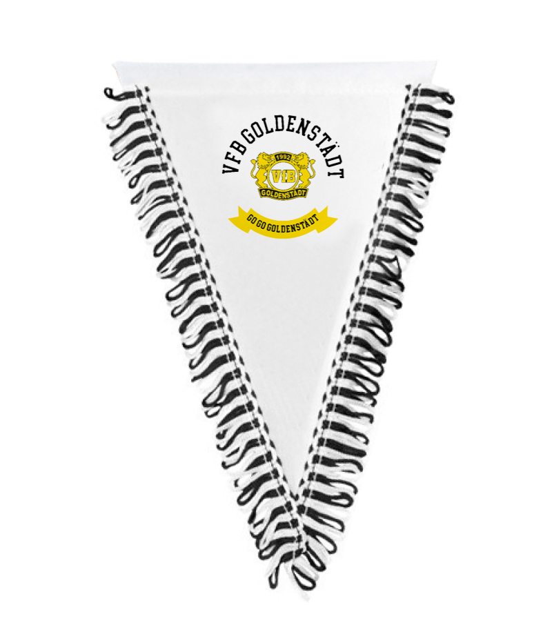 Wimpel dreieckig Black White "Bono"