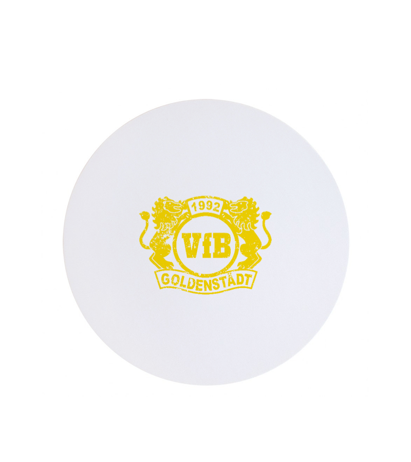 Textil Mousepad Rund White "Uwe"