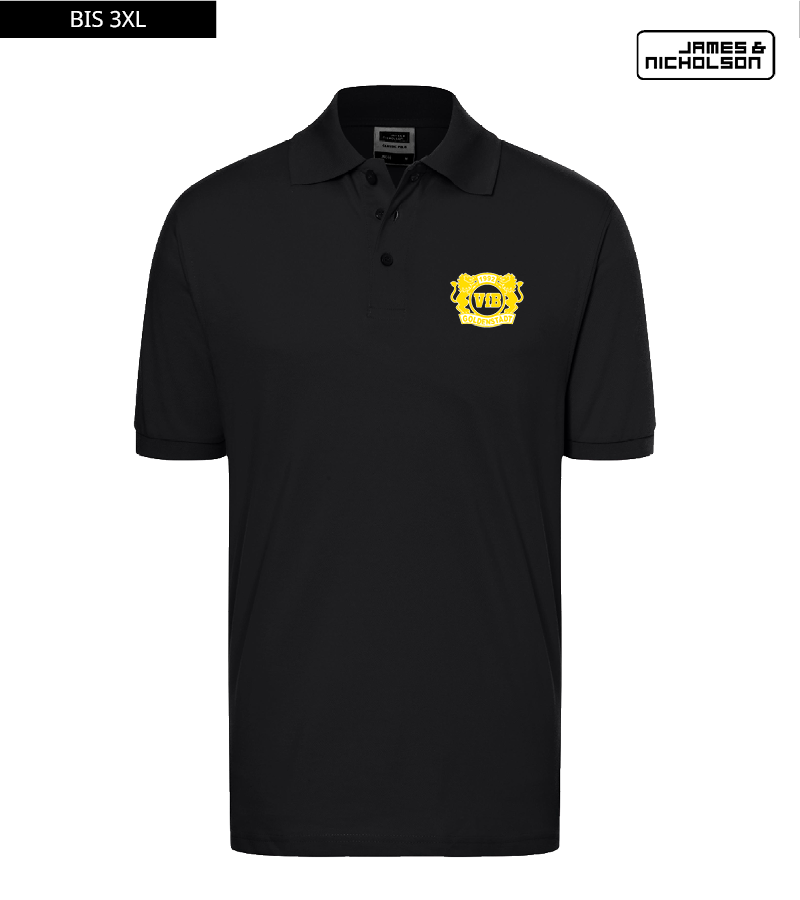 J+N Herren Polo-Shirt Black "Anton"