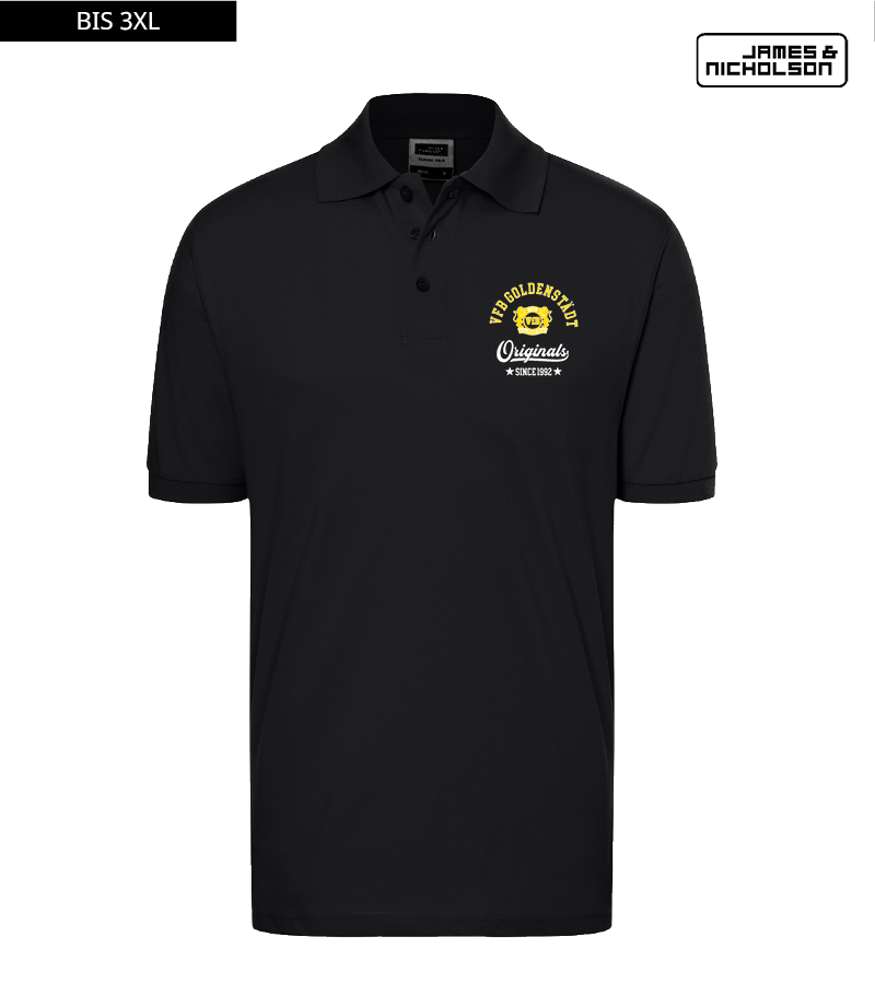 J+N Herren Polo-Shirt Black "Jacob"