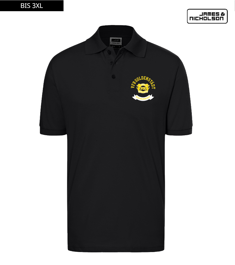 J+N Herren Polo-Shirt Black "Bono"