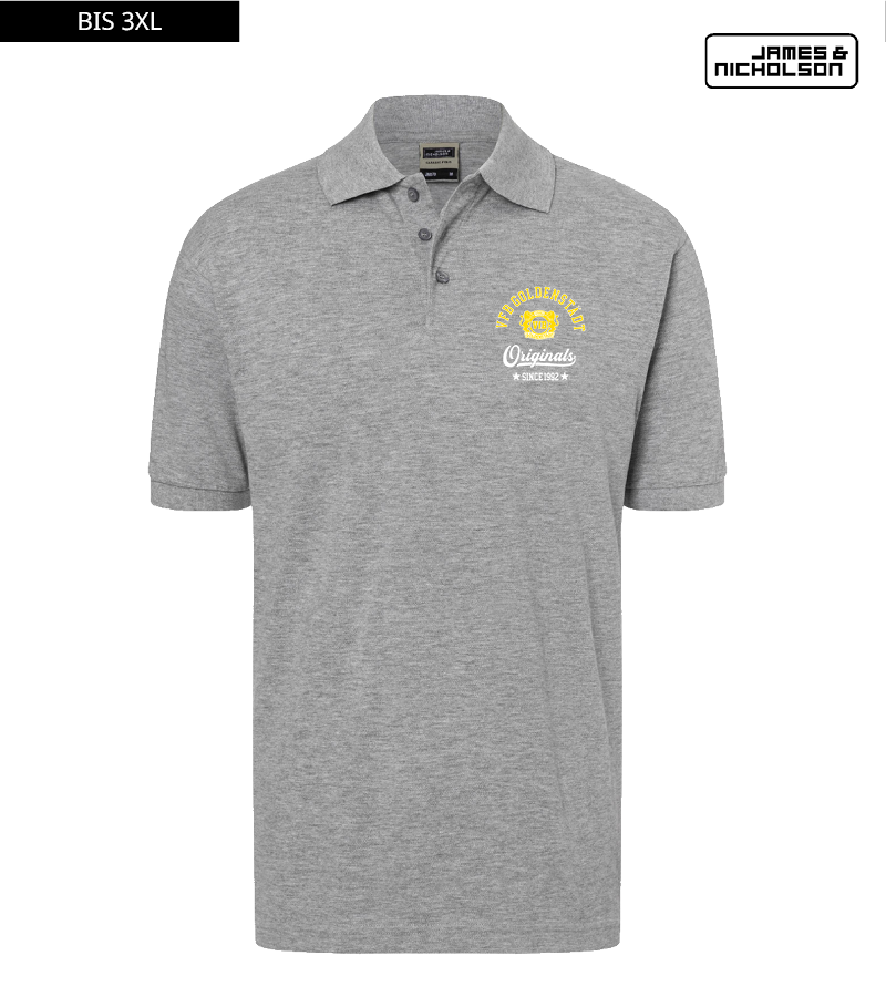 J+N Herren Polo-Shirt Heather Grey "Jacob"