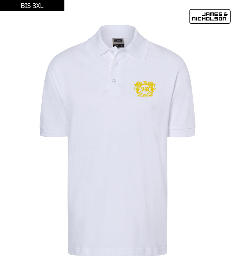 J+N Herren Polo-Shirt White "Uwe"