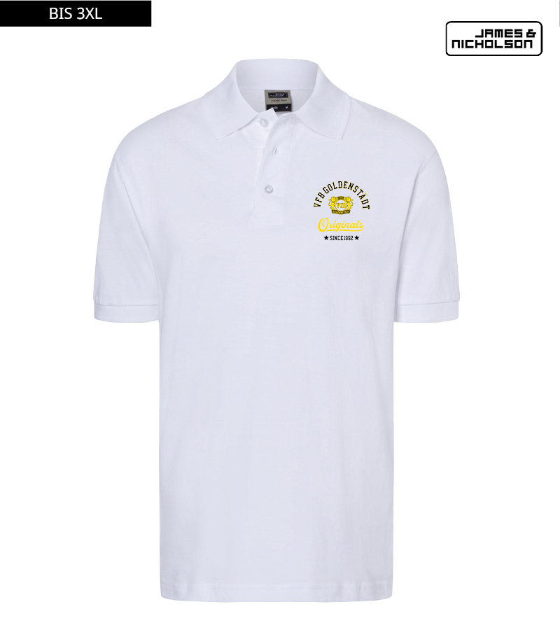 J+N Herren Polo-Shirt White "Jacob"
