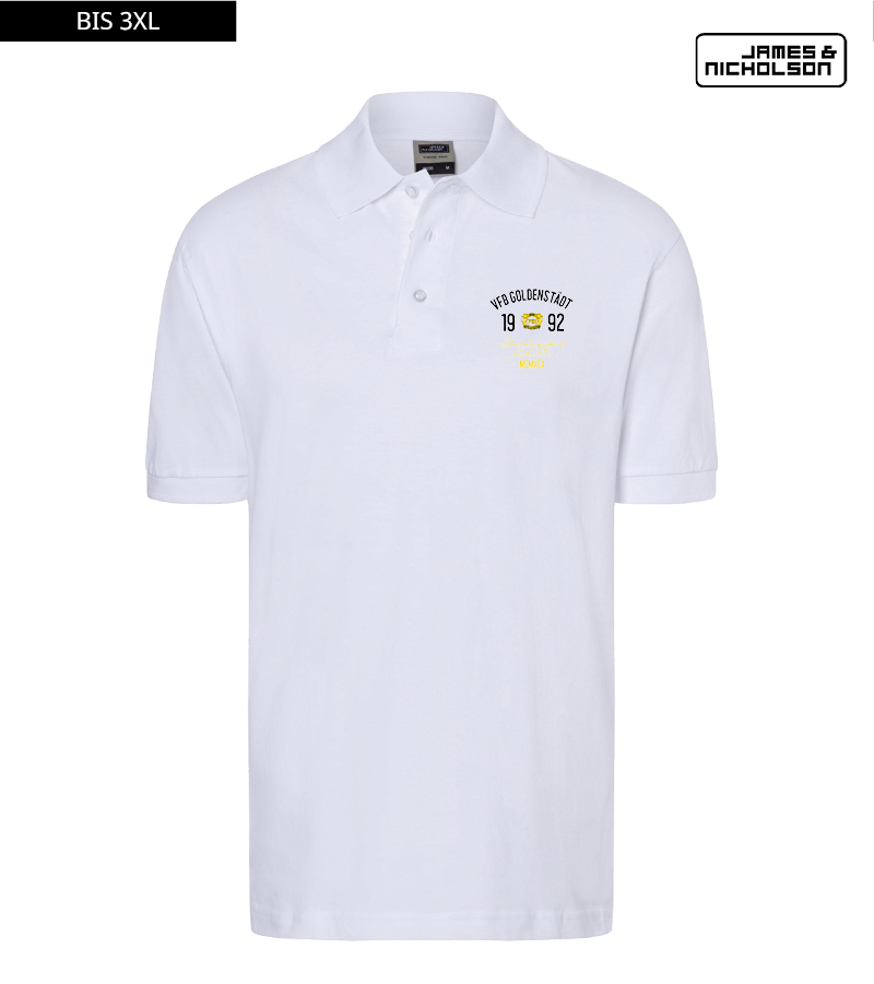 J+N Herren Polo-Shirt White "Isack"