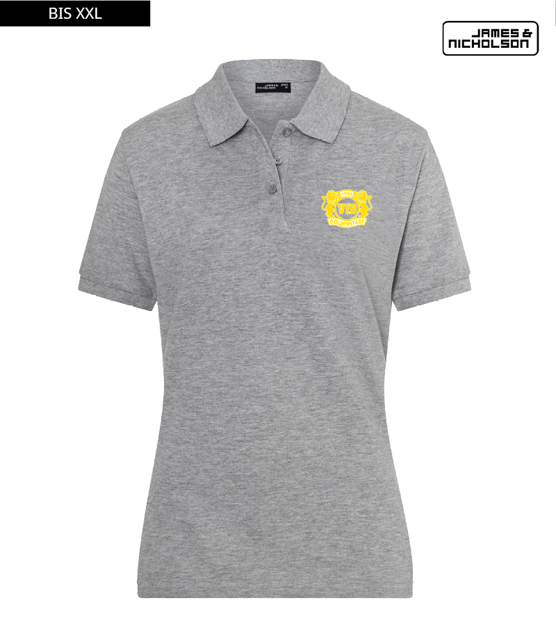 J+N Damen Polo-Shirt Heather Grey "Anton"