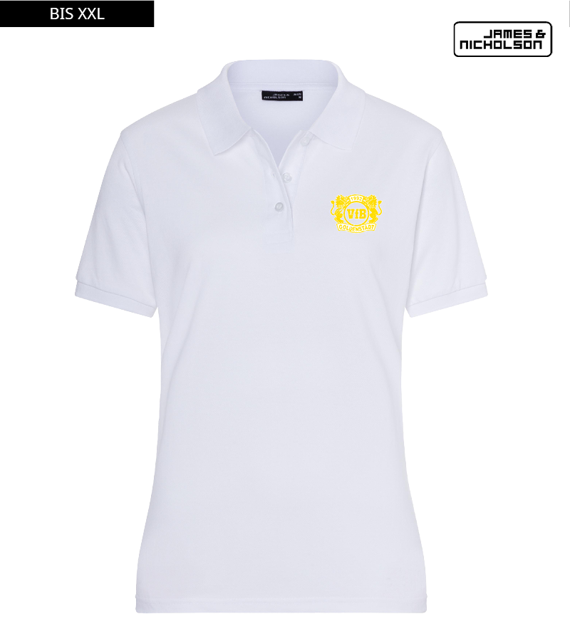 J+N Damen Polo-Shirt White "Uwe"