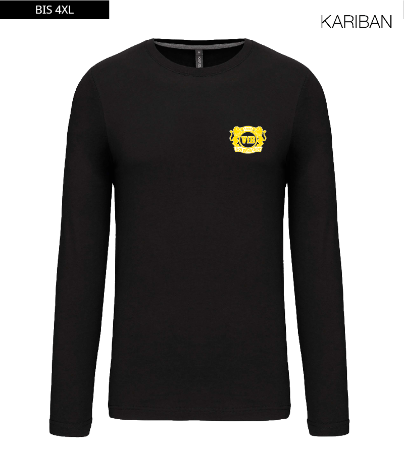 Kariban Herren Langarmshirt Black "Anton"
