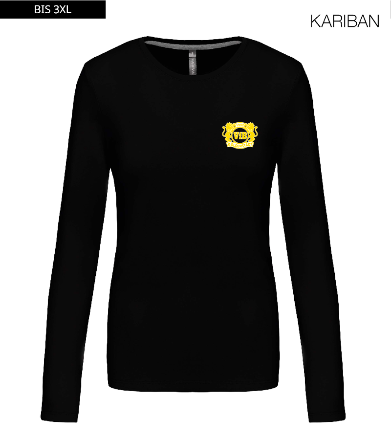 Kariban Damen Langarmshirt Black "Anton"