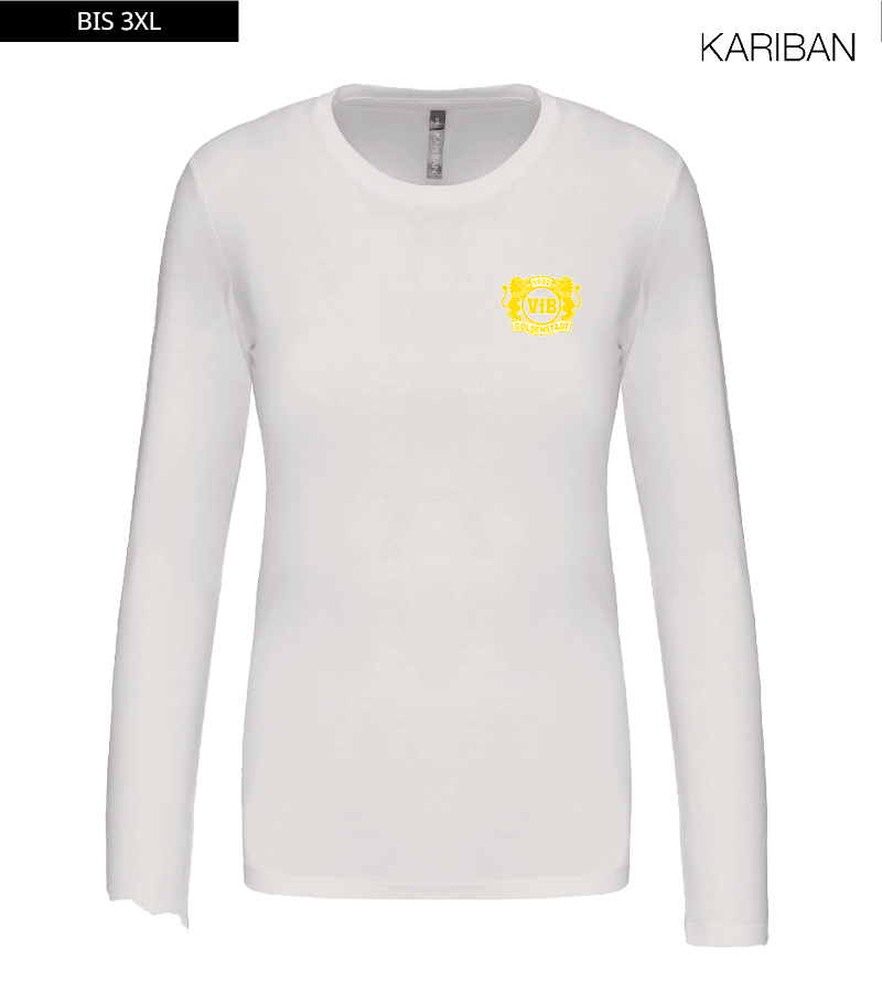 Kariban Damen Langarmshirt White "Anton"