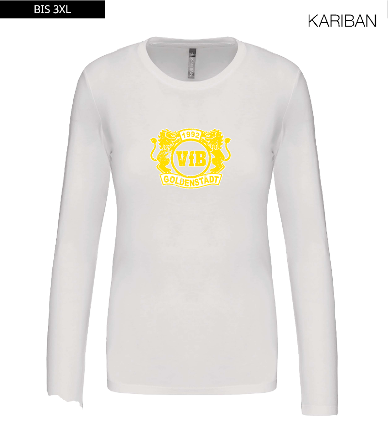 Kariban Damen Langarmshirt White "Uwe Frontprint"