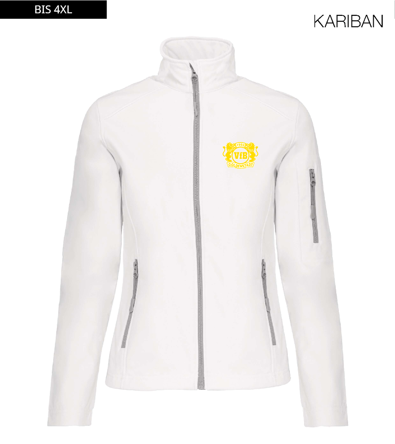 Kariban Damen Softshelljacke White "Anton"