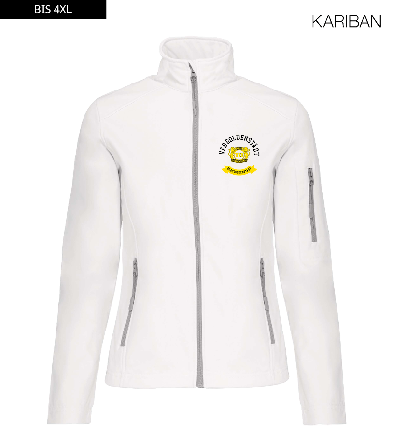 Kariban Damen Softshelljacke White "Bono"