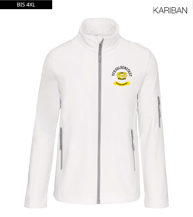 Kariban Herren Softshelljacke White "Bono"
