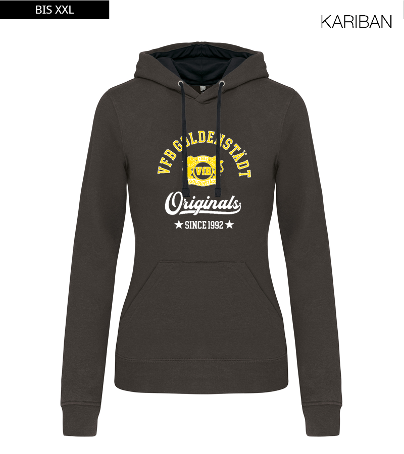 Kariban Damen Hoodie Dark Grey Black "Jacob"