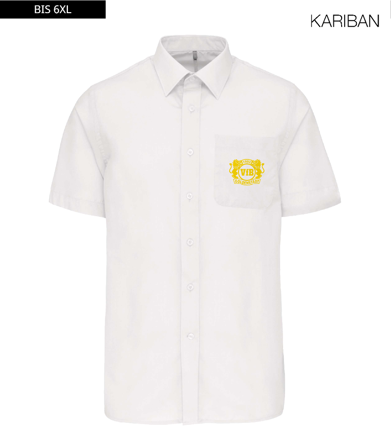 Kariban Herren Kurzarmhemd White "Anton"