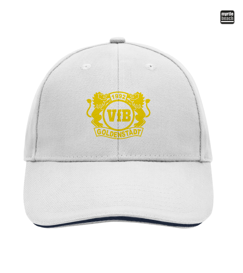 Myrtle Beach Unisex 6 Panel Sandwich Cap White "Anton"