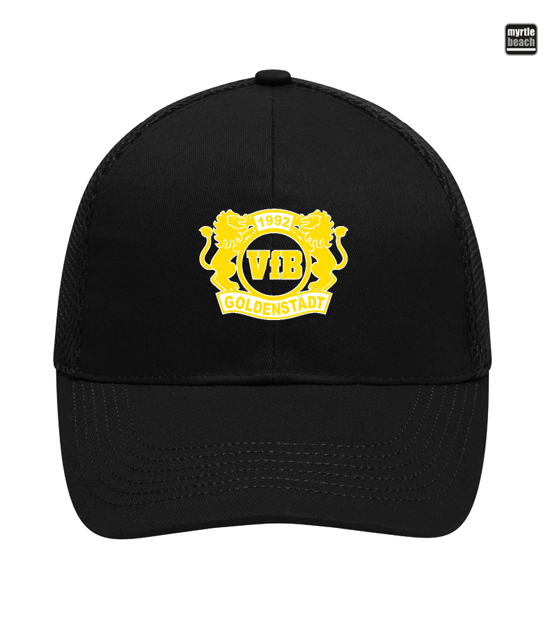 Myrtle Beach Unisex 6 Panel Air Mesh Cap Black "Anton"