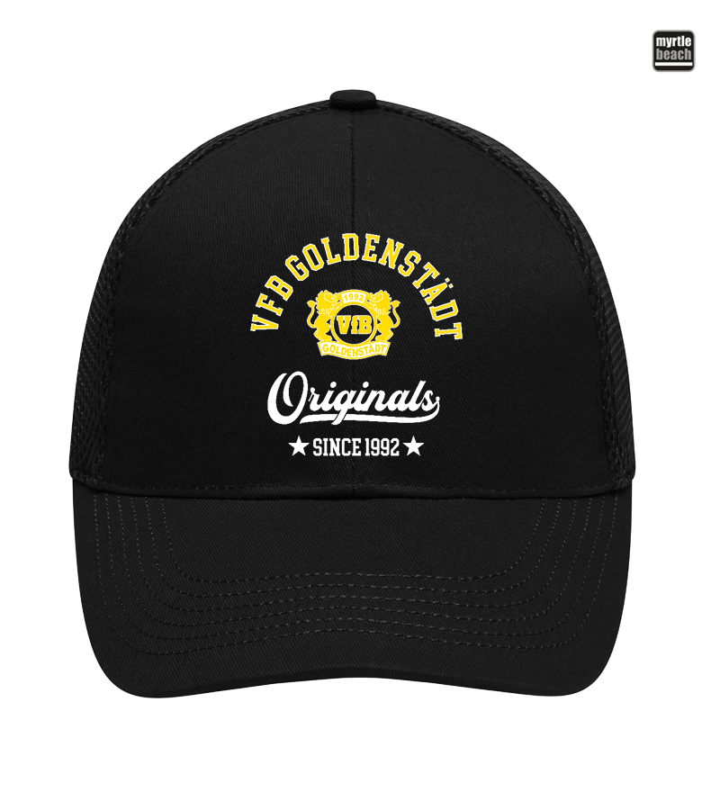 Myrtle Beach Unisex 6 Panel Air Mesh Cap Black "Jacob"